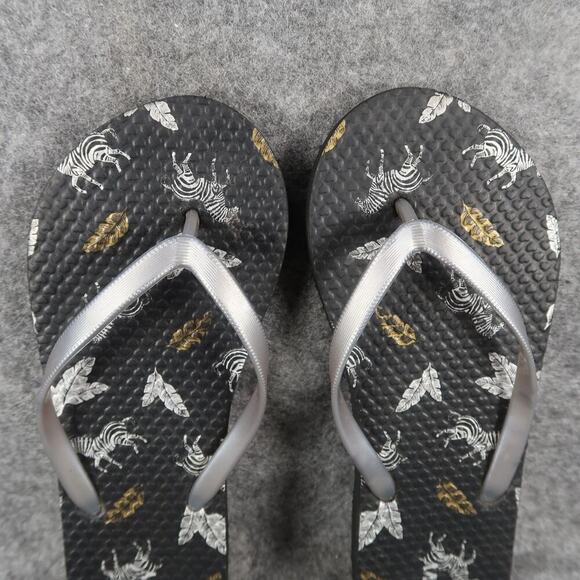 Old Navy Shoes Kids 3 Sandals Flip Flops Summer Beach Casual Slip On Gray Thongs - Picture 6 of 8